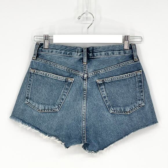 AGOLDE Parker Denim Shorts Lowkey Distressed Cutoff Women’s Size 23 Organic - Picture 5 of 5